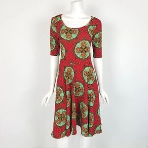 Lularoe Abstract Print Nicole Dress Size Small
